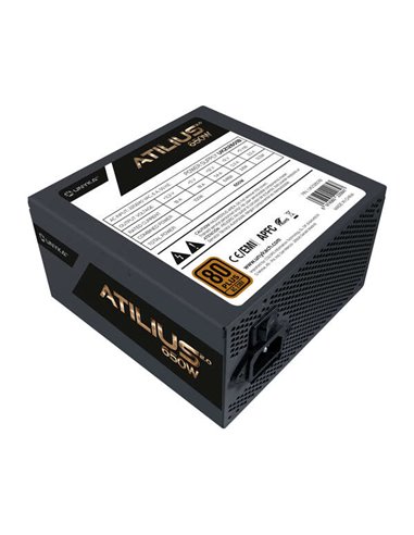 Unykach - Alimentation Atilius 2.0 Noir 650W 80 Plus Bronze 650W ATX 2.3 - APFC - Ventilateur 120mm