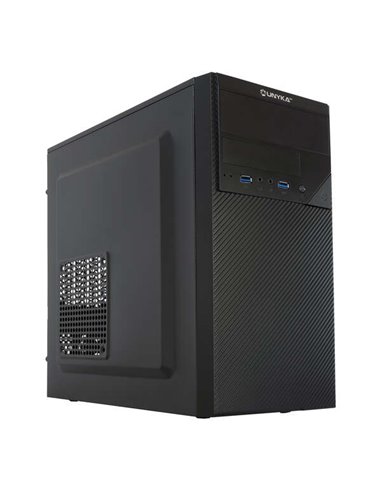 Unykach - Boîtier Aero C20 MicroATX - Alimentation 500 W incluse - Taille de disque prise en charge 3,5", 2,5" - USB-A 3.0 et au