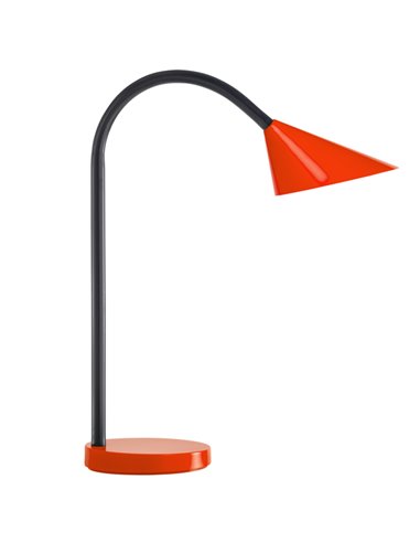 Lampe de bureau Unilux Sol - Design moderne et élégant - Lumière LED basse consommation - Bras flexible pour régler la direction