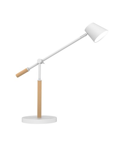 Lampe de bureau LED Unilux Vicky - Design moderne et élégant - Lumière LED basse consommation - Hauteur et angle réglables - Cou