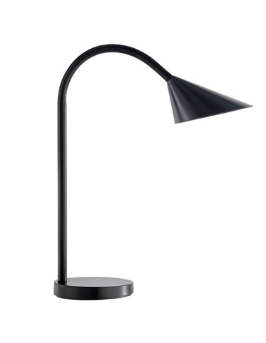 Lampe de bureau LED Unilux Sol - Éclairage LED basse consommation - Design élégant et moderne - Bras flexible pour régler la lum