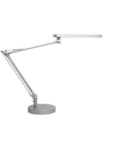 Lampe de bureau LED Unilux Mamboled - Design moderne et élégant - Lumière LED basse consommation - Couleur gris métallisé - Idéa