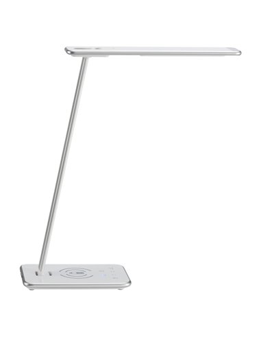 Lampe de bureau LED Unilux Jazz - Éclairage LED basse consommation - Design moderne et élégant - Bras flexible pour régler la lu