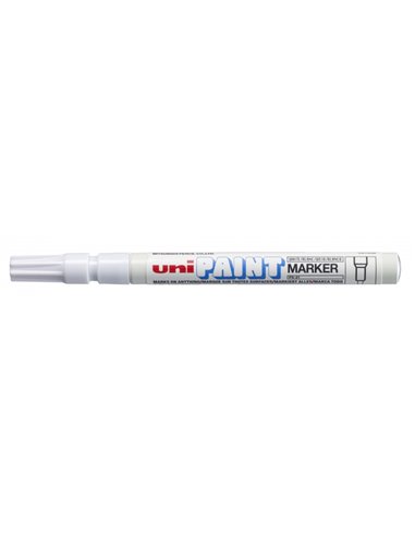 Uniball - Marqueur de peinture PX-21 - Marqueur de peinture - Pointe acrylique Bullet 0,8-1,2 mm - Corps en aluminium - Encre lé