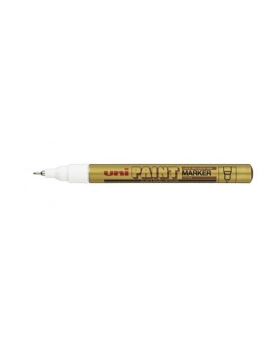 Uniball - Marqueur peinture PX-203 - Pointe acrylique 1 mm - Permanent sur toutes surfaces - Résistant à la lumière et à l'eau -