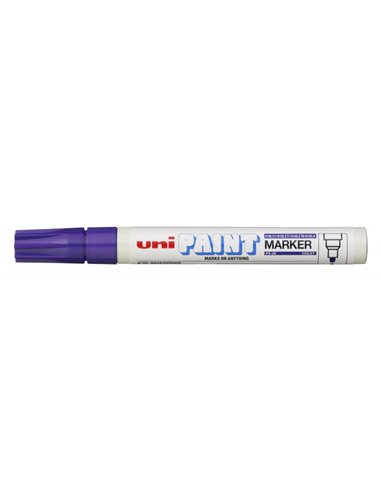 Uniball - Marqueur peinture PX-20 - Pointe acrylique ogive 2,2-2,8 mm - Permanent sur toutes les surfaces - Résistant à la lumiè