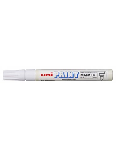 Uniball - Marqueur peinture PX-20 - Pointe acrylique ogive 2,2-2,8 mm - Permanent sur toutes les surfaces - Résistant à la lumiè