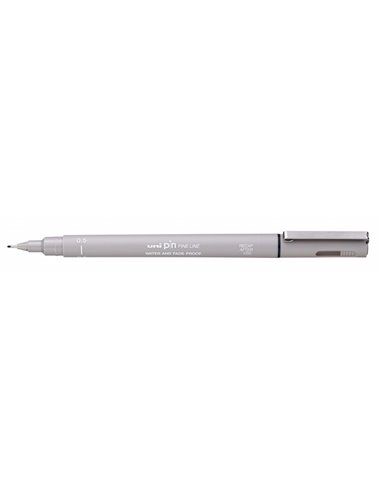 Uniball - Stylo marqueur calibré PIN05-200 - Pointe polyacétal 0,5 mm - Encre pigmentée résistante à l'eau et à la lumière - Cou