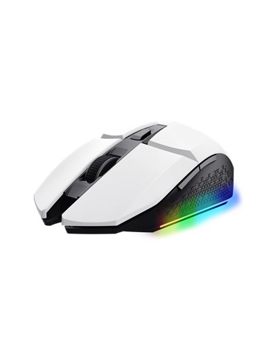 Trust - Souris de jeu sans fil rechargeable - Vitesse réglable de 800 à 4800 DPI - jusqu'à 80 heures de lecture - 4 options d'éc