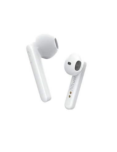 Trust - Casque sans fil Bluetooth 5.0 Primo Touch - Touch Control - Autonomie jusqu'à 10h - Portée 10m - Étui de chargement - Bl