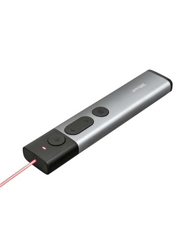 Trust - Présentateur Laser Sans Fil Kazun - 4 Boutons - Rayon d'Action 30m - Laser Rouge - Aluminium