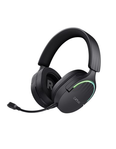 Trust - Casque Gaming Bluetooth GXT491 Fayzo, USB 2,4 Ghz - Éclairage RGB - Microphone Amovible - Arceau Ajustable - Autonomie j