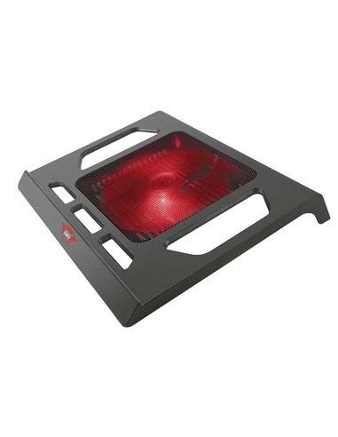 Trust - Base de Refroidissement Gaming GXT 220 Kuzo pour Ordinateur Portable jusqu'à 17,3" - Ventilateur Silencieux avec Éclaira