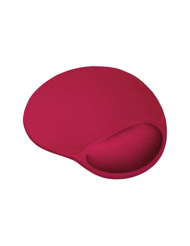 Trust - Tapis de souris ergonomique BigFoot - Repose-poignet en gel - 23,6 x 20,5 cm - Rouge