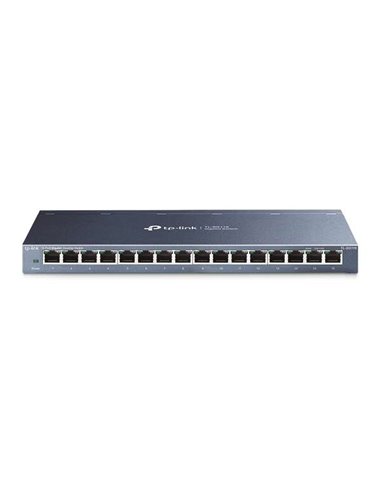 TP-Link - Switch 16 ports Gigabit ingérable - Technologie verte - Contrôle de flux - Plug & Play