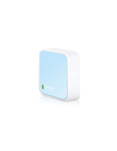 TP-Link - Routeur sans fil Nano N 300Mbps - 1 EP ETH - 1 EP Micro USB - Antenne Interne - Couleur Blanc/Bleu