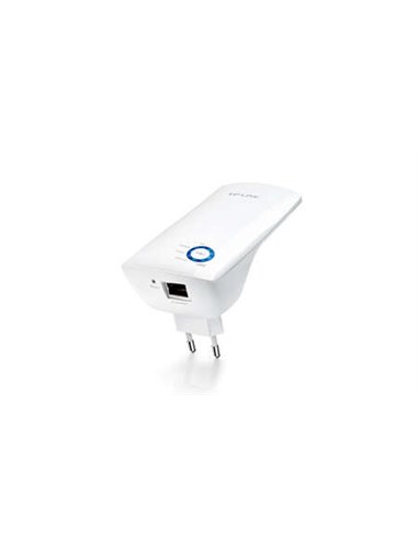 TP-Link - Répéteur amplificateur d'extension de réseau WiFi N300 - Jusqu'à 300 Mbps - IEEE 802.11n - 10/100 Mbps - Bouton WPS - 