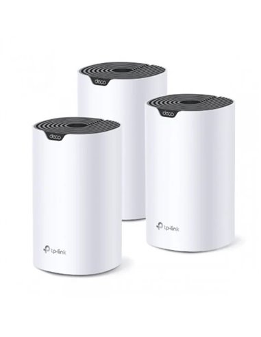 TP-Link - Système WiFi Mesh Intelligent Double Bande Deco S7 AC1900 - 3 Unités Déco - 3 Ports LAN Ethernet (RJ-45) - Technologie