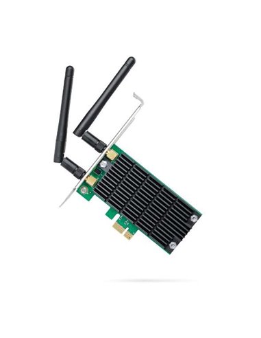 TP-Link - Adaptateur WiFi Archer T4E Dual Band AC1200 PCI Express - Beamforming - 2 Antennes Externes