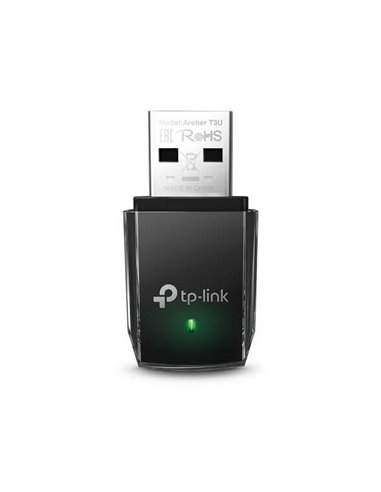 TP-Link - Archer T3U Mini Adaptateur USB Sans Fil MU-MIMO AC1300 - Couleur Noir - Haute Vitesse