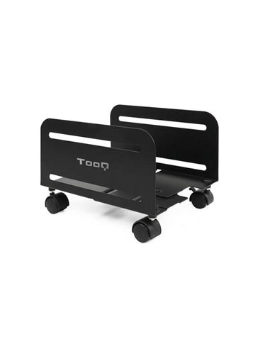 Tooq - Support de sol avec roulettes pour processeur de 119 à 209 mm de large - Poids maximum 10 kg - Couleur noire