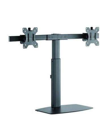 Tooq - Support de Table pour 2 Moniteurs 17"-27" - Régulation de la Hauteur par Piston à Gaz - Gestion des Câbles - Poids Max 6k