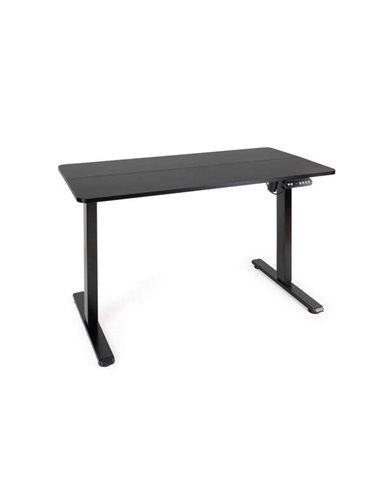 Tooq - Table de bureau électrique Origami Hauteur réglable 730-1180 mm - Moteur DC 100-240 V - Panneau MDF 18 mm - Couleur Noir