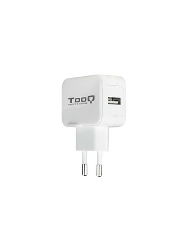 Tooq - Chargeur Mural USB 5V 2.4 A - 1 Port USB - Blanc