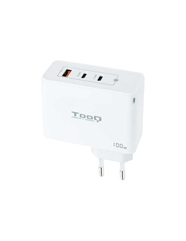 Tooq - Chargeur mural Gan 2xUSB-C/PD + USB-A/QC 100W