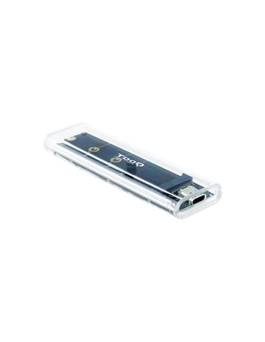 Tooq - Boîtier SSD Externe M.2 NGFF/NVMe USB-C 3.1 Gen2 RGB