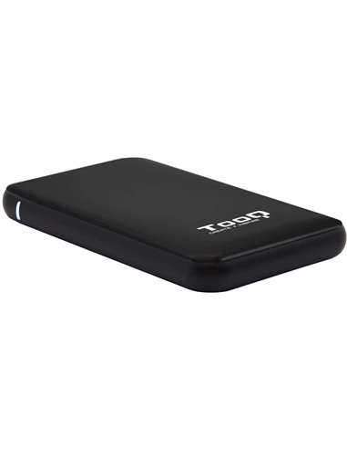 Tooq - Boîtier HDD/SDD externe 2,5" jusqu'à 9,5 mm SATA USB 3.0/3.1 Gen 1 - Sans vis - Noir