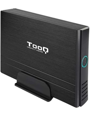 Tooq - Boîtier HDD Externe 3.5" SATA/IDE USB 2.0 avec Support - Noir