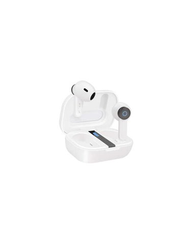 Tooq - Casque Sans Fil + Microphone "Bender" - Blanc