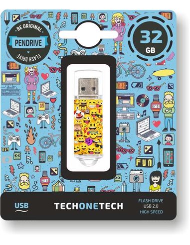 TechOneTech - Mémoire USB 2.0 Emojis 32 Go (clé USB)