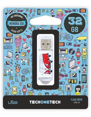 TechOneTech - Camping-car Van USB 2.0 Mémoire 32 Go (Pendrive)