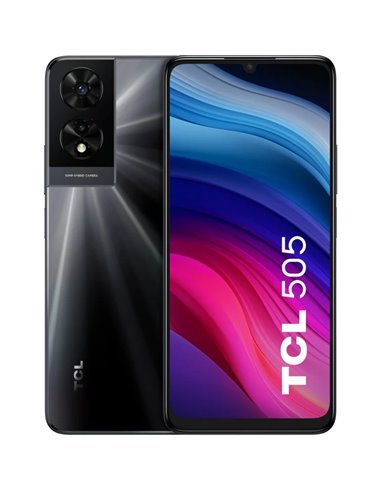 TCL - 505 Smartphone 6,75" - 8 Go - 128 Go - Appareil photo 50MP - Batterie 5010mAh - Couleur Gris Foncé