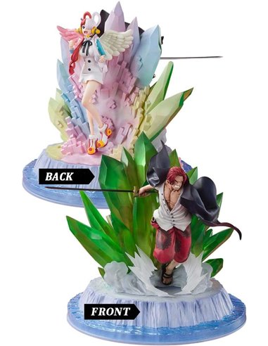 Tamashii Nations - Figuarts Zero Extra Battle One Piece Shanks et Uta - Figurine de collection - Hauteur 24cm env.