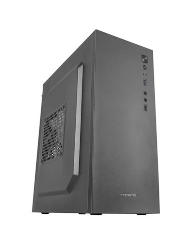 Tacens - Boîtier mini tour ALUXM Micro ATX, Mini-ITX - Taille disque dur 2,5", 3,5" - USB-A 2.0, USB-A 3.0 et audio - 1 ventilat