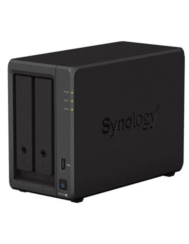 Serveur de stockage NAS Synology DiskStation DS723+ - Jusqu'à 2 disques de stockage - Interface prise en charge M.2, SATA III - 