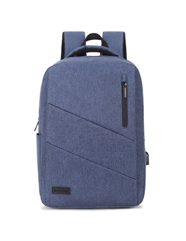 SubBlim - Sac à dos pour ordinateur portable City Backpack - 15,6" - Compartiment rembourré - Résistant à l'eau - Port USB - Cou