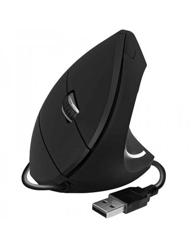 SubBlim - Souris Verticale USB Glide Vertical Ergo 1600dpi - 5 Boutons - Utilisation Droitier - Couleur Noir