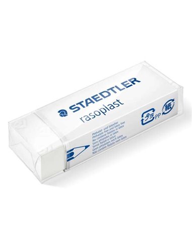 Staedtler - Gomme Rasoplast 526 B20 - Effacement de haute qualité - Déchets minimes - Couleur blanche