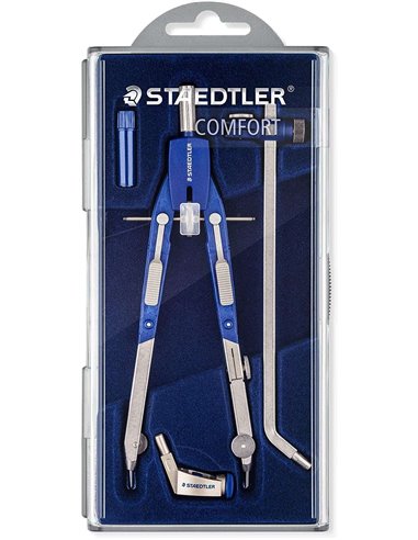 Staedtler - Boussole de précision Mars 552 02 - Pieds articulés - Réglage rapide -o