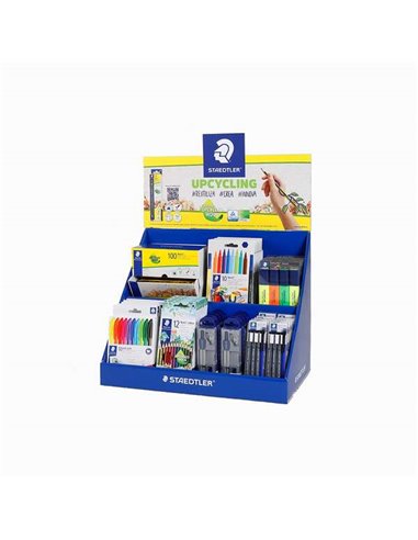 Staedtler - Présentoir de table avec 8 unités 185 C12, 5 unités 364-S WP4P, 6 unités 326 C10, 10 unités 308 S1 WP3, 1 unité 120H