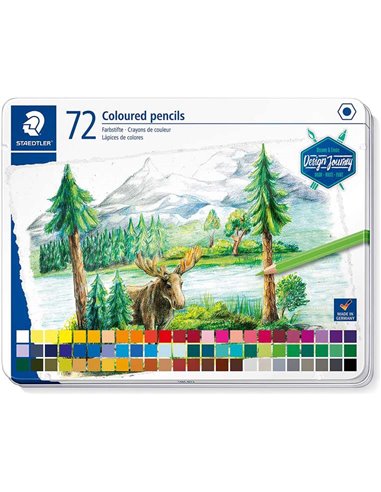 Staedtler - 146C Paquet de 72 Crayons de Couleur - Mine Souple - Couleurs Assorties