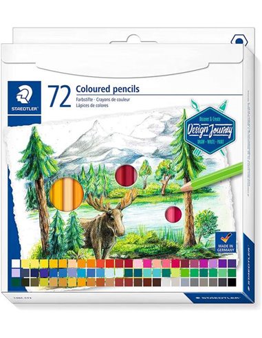 Staedtler - 146C Paquet de 72 Crayons de Couleur - Mine Souple - Couleurs Assorties