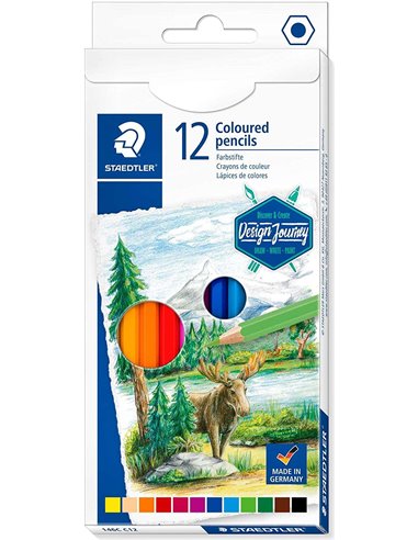 Staedtler - 146C Paquet de 12 Crayons de Couleur - Mine Souple - Couleurs Assorties