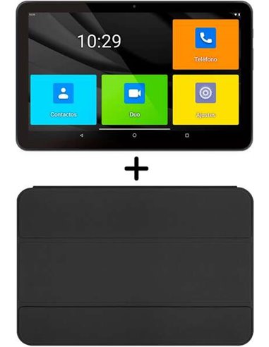 SPC - Tablette Android pour Seniors 10,35" - Icônes XXL - Connectivité 4G - Étui de protection inclus - Batterie 6 000 Mah - 4 G