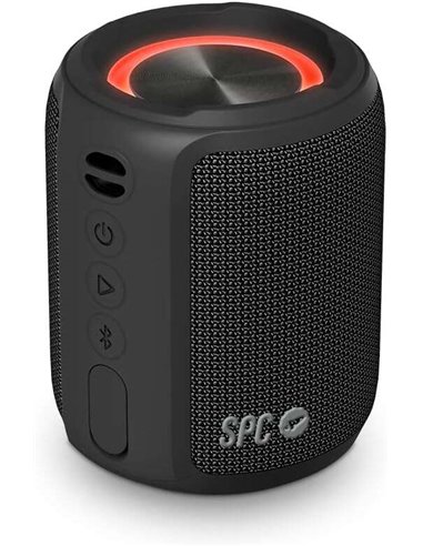 SPC - Enceinte Portable Sound Powerpool - 20 Heures d'Autonomie - Tube Compact avec Anneau Lumineux - Puissance 14W - Protection