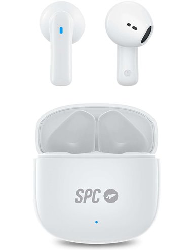 SPC - Casque sans fil Zion 2 Play True - Autonomie de la batterie 28 heures - Base de chargement USB-C - Contrôle tactile - Comp